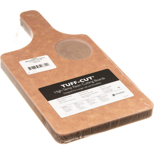 San Jamar TC7503 8.5" x 6.5" x 0.75" Natural Tuff Cut Cutting Board