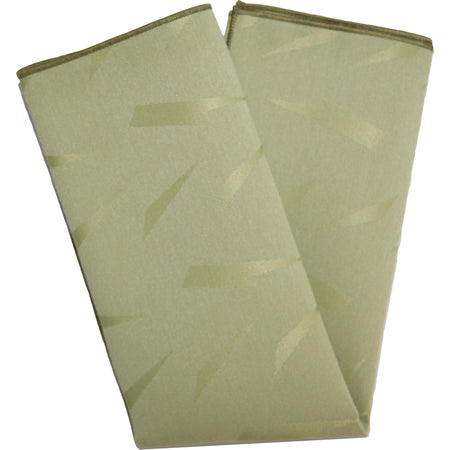 Carlisle 53932020NM147 20" x 20" Sage 50% Spun Polyester/50% Filament Aspen Damask Napkin