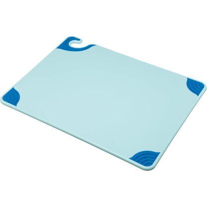 San Jamar CBG152012BL 15" x 20" x 0.5" Blue Saf-T-Grip Cutting Board