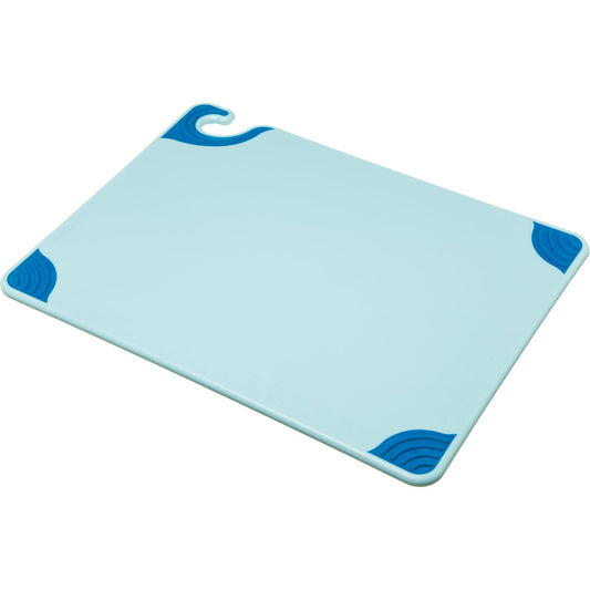 San Jamar CBG152012BL 15" x 20" x 0.5" Blue Saf-T-Grip Cutting Board