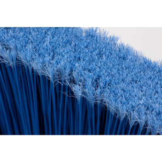 Carlisle 41082EC14 56" Blue Color Coded Duo-Sweep Flagged Angle Broom
