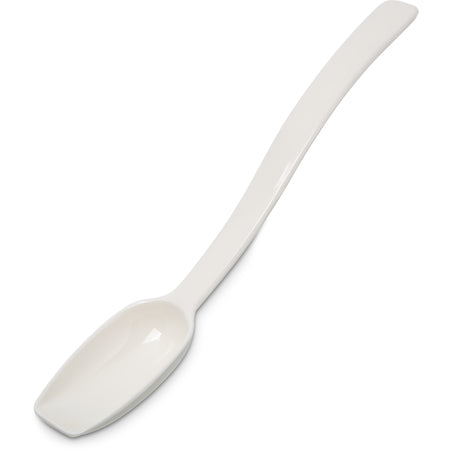 Carlisle 446002 0.5 oz 9" White Polycarbonate Solid Spoon