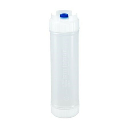 San Jamar 857320L 20 oz Natural EZ-KLEEN Sauce Bottle - Blue Valve - High Viscosity - 12 pack