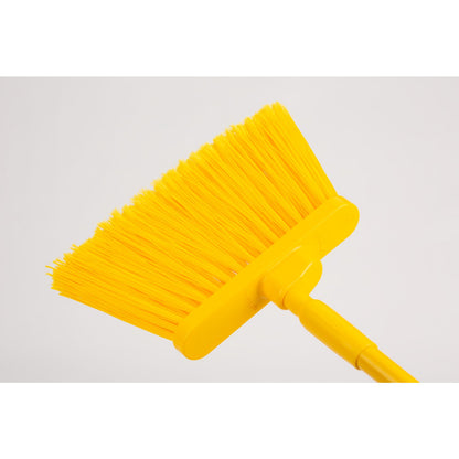 Carlisle 41082EC04 56" Yellow Color Coded Duo-Sweep Flagged Angle Broom