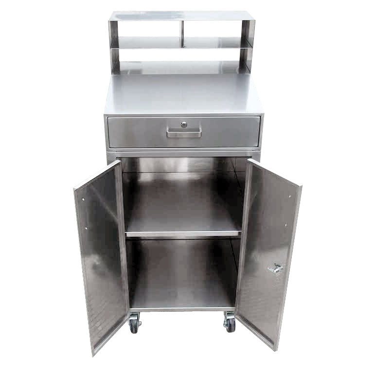 Omcan 43470 24-inch Stainless Steel Mobile Receiving Desk
