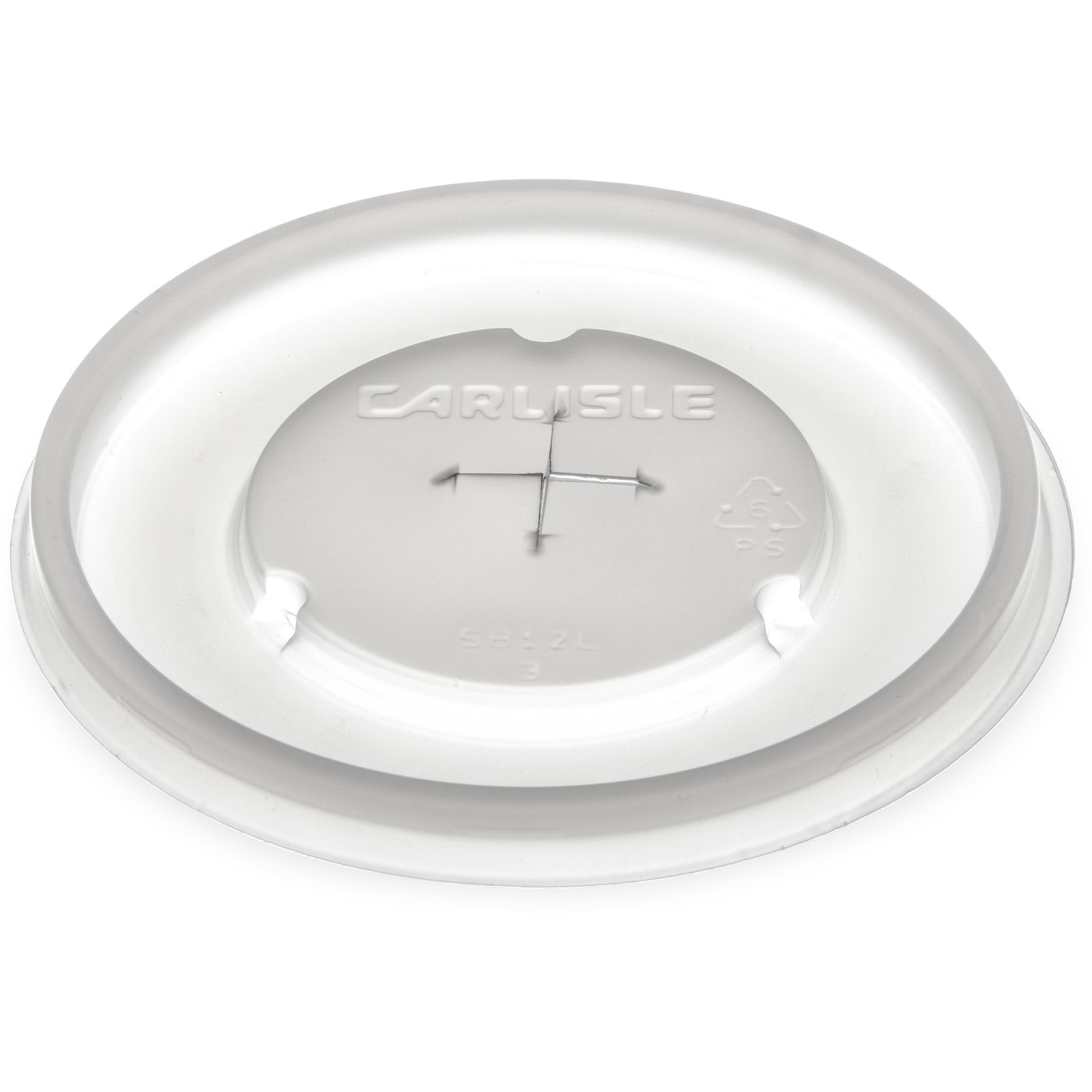Dinex DX5812ST8714 Translucent Disposable Lid with Straw Slot Fits for 12 oz Tumblers (1000/cs)