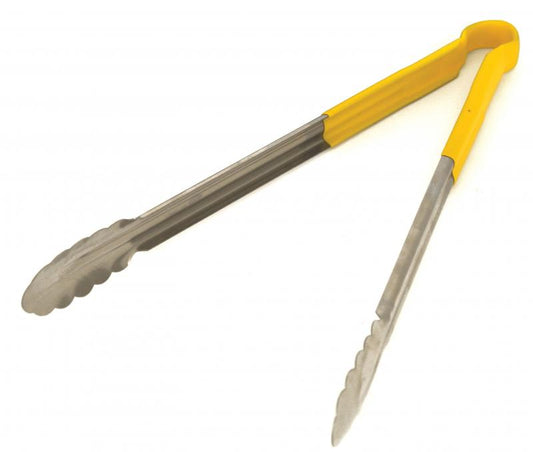 Omcan 80552 16-inch Yellow Plastic Handle Heavy-Duty Utility Tong