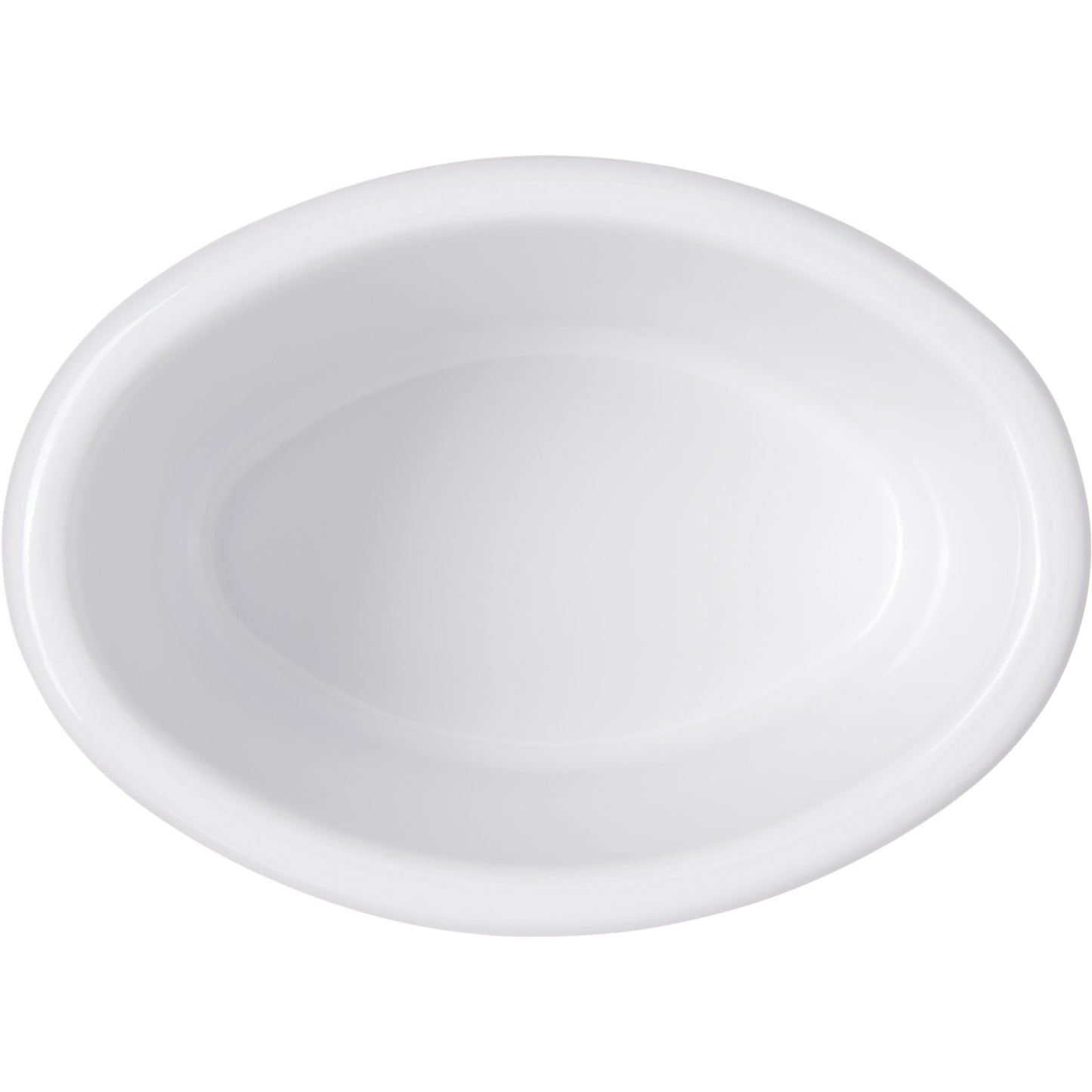 Carlisle S31002 2 oz White Oval Melamine Smooth Ramekin
