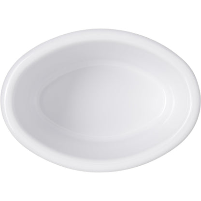 Carlisle S31002 2 oz White Oval Melamine Smooth Ramekin