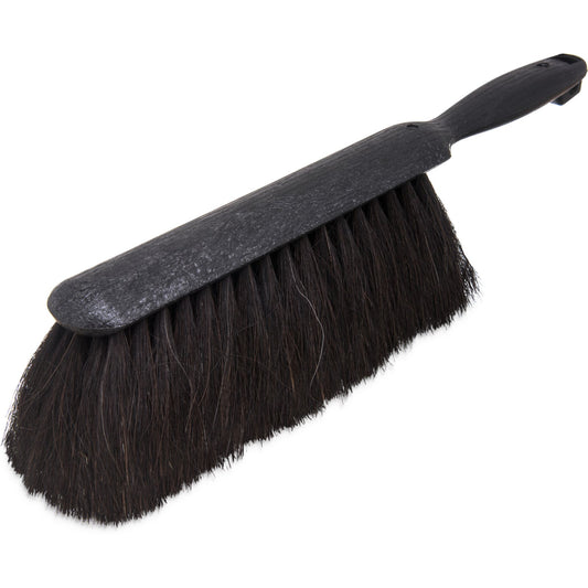 Carlisle 3638003 9" Black Counter Brush With Horsehair Bristles