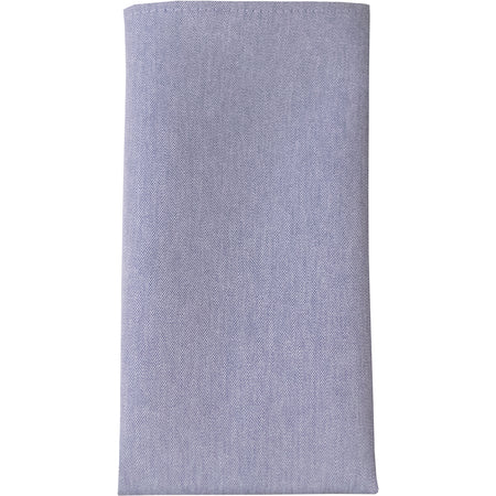 Carlisle 54242020NH002 20" x 20" Hem Blue Napkin Chambray Solid