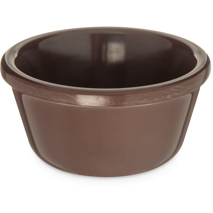 Carlisle S28069 3 oz Chocolate Melamine Smooth Ramekin
