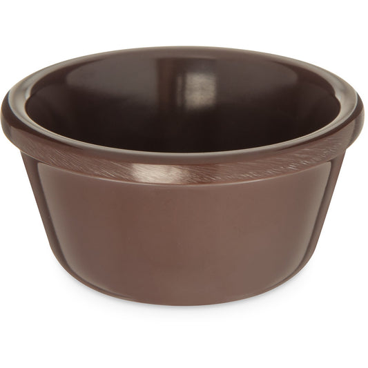 Carlisle S28069 3 oz Chocolate Melamine Smooth Ramekin