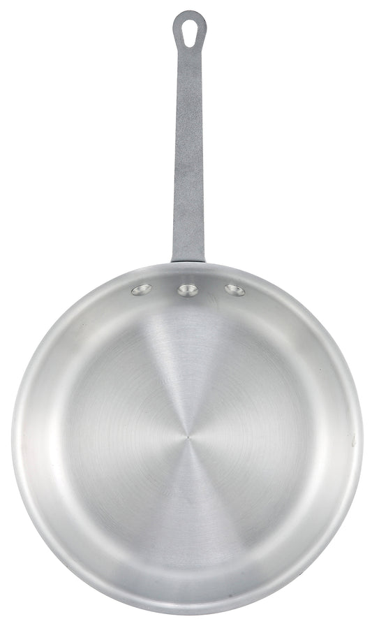 Winco AFP-7A 7" Natural Finish Aluminum Gladiator Fry Pan