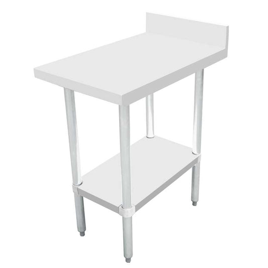 Omcan 46515 30" x 18" Equipment Filler Table with 4" Backsplash