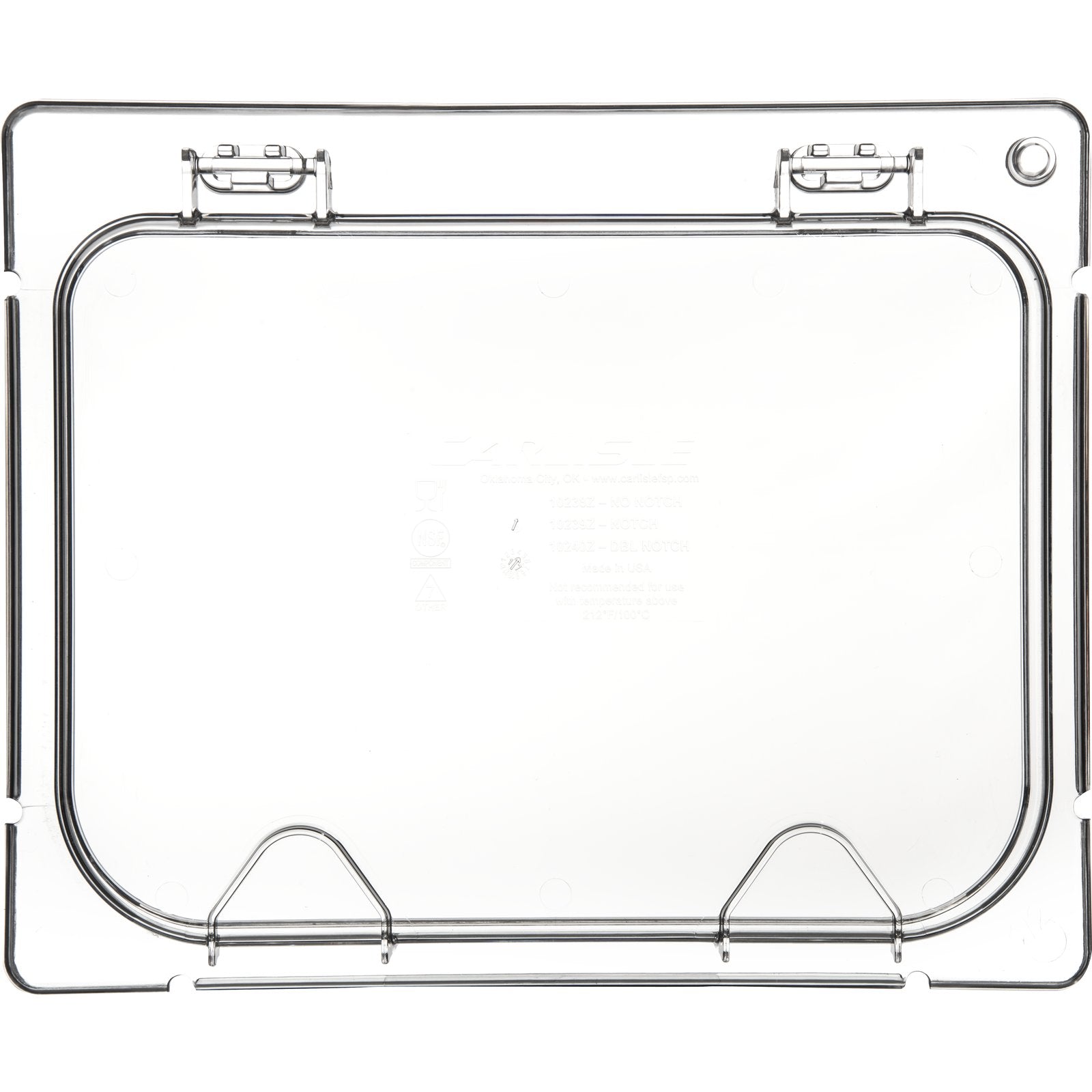 Carlisle CM10238Z07 1/2 Size Clear Coldmaster EZ Access Lid