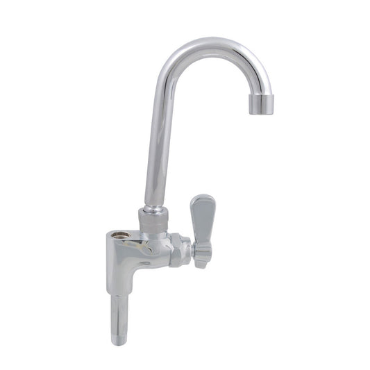 BK Resources BKF-AF-3G-G Chrome-Plated Brass Optiflow Add-A-Faucet, 3" Gooseneck, Heavy Duty Spout