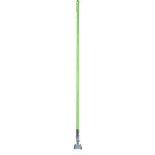 Carlisle 362113EC75 60" Lime Fiberglass Dust Mop Handle with Clip-On Connector