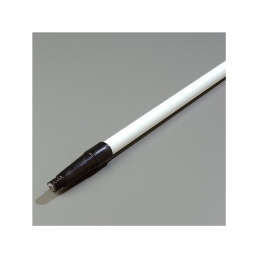 Carlisle 4022002 60" White Fiberglass Sparta Spectrum Tapered/Threaded Handle