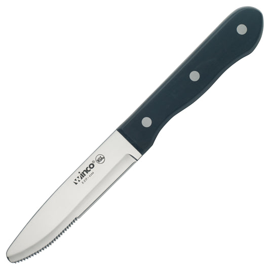 Winco K-81P Round TIp Jumbo Steak Knives, 4-3/4" Blade (6pcs/pack)