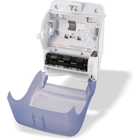San Jamar T8400TBL 16" Arctic Blue Classic Smart Essence Electronic Roll Towel Dispenser