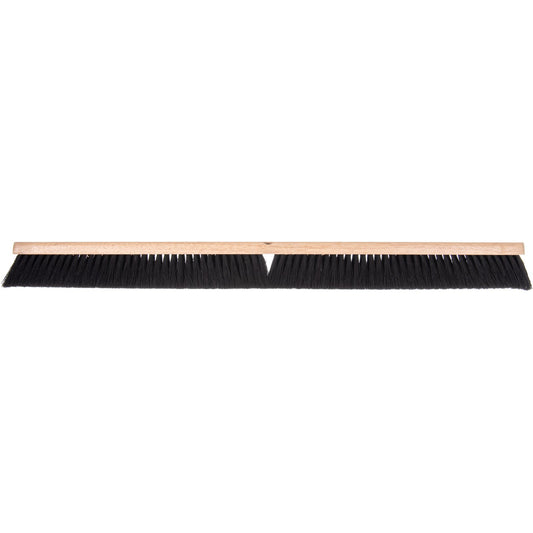 Carlisle 3621923603 36" Black Flo-Pac Hardwood Push Broom Head with Tampico Bristle