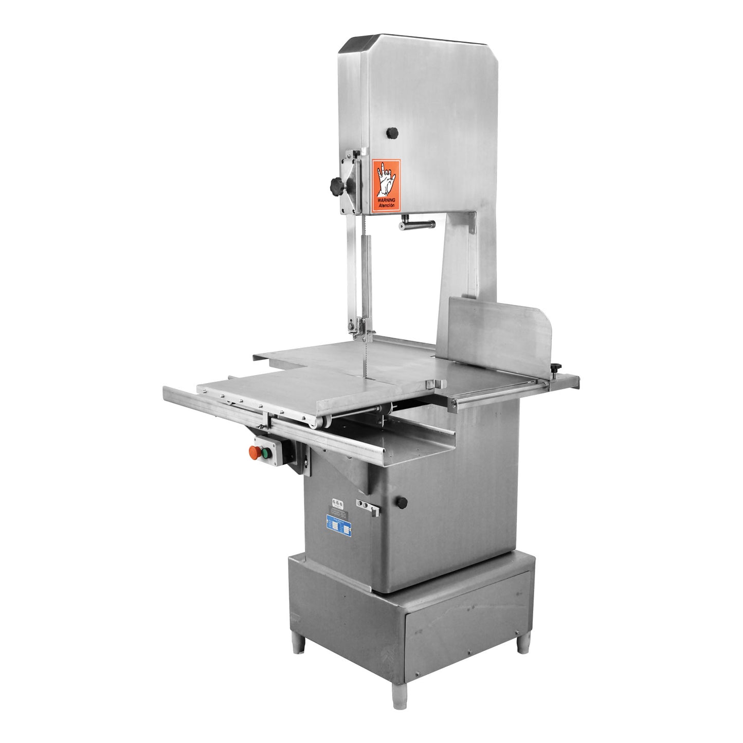 Omcan 45979 Stainless Steel Floor Band Saw with 126" Blade Length and 3 HP Motor
