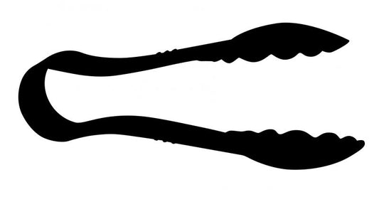 Omcan 80151 6-inch Black Polycarbonate Scallop Tong