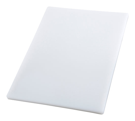 Winco CBH-1218 12" x 18" x 3/4" White Cutting Board