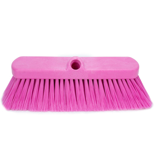 Carlisle 41278EC26 10" Pink Color Coded Flo-Thru Wall & Equipment Brush