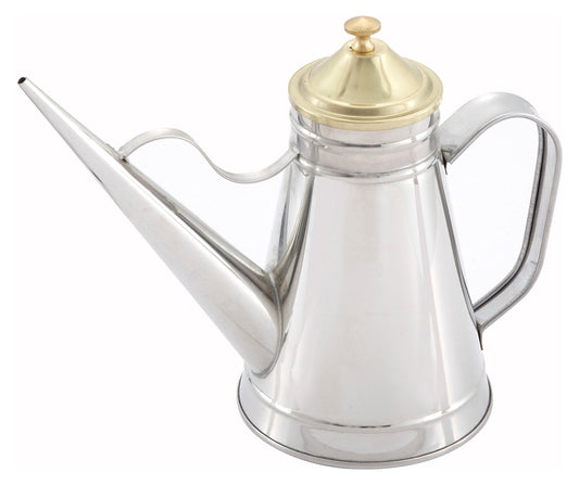 Winco OC-24 24oz. Oil Can w/ Brass Cover