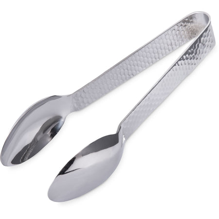 Carlisle 60209 7" Terra Tong - Hammered Mirror Finish - 400 Series Stainless