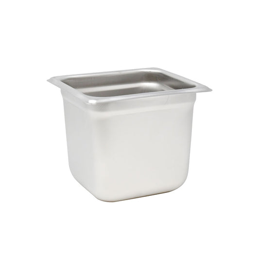 Omcan 80279 Sixth-size Stainless Steel Anti-Jam Steam Table Pan - 6" Deep