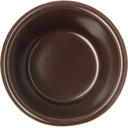 Carlisle S28069 3 oz Chocolate Melamine Smooth Ramekin