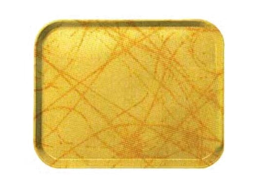 Carlisle 2216DFGQ028 22" x 16" Starfire Gray Glasteel Fiberglass Decorative Tray