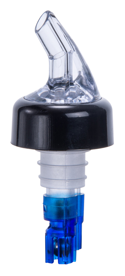 Winco PPA-087 7/8 oz. Blue Tail Measured Pourer