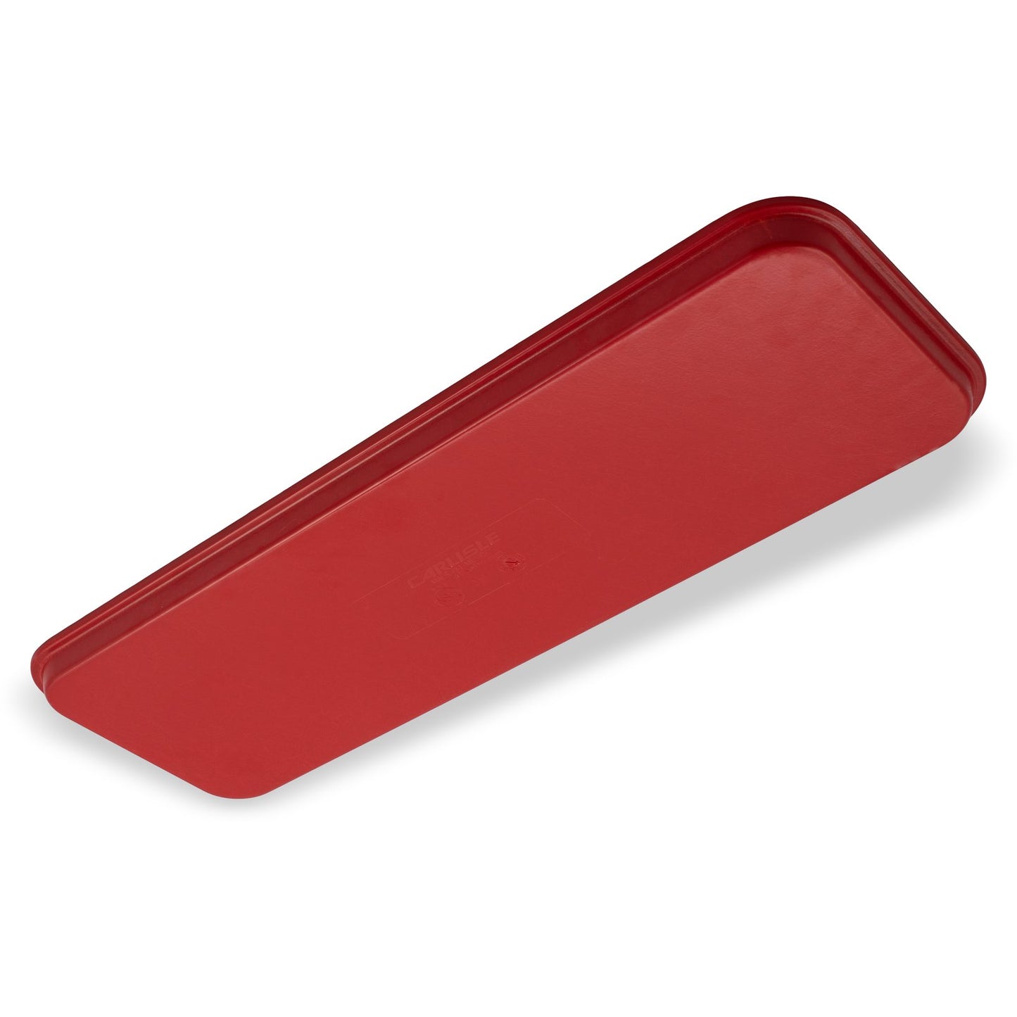 Carlisle 269FG017 8.75" x 25.5" Red Glasteel Solid Display/Bakery Tray