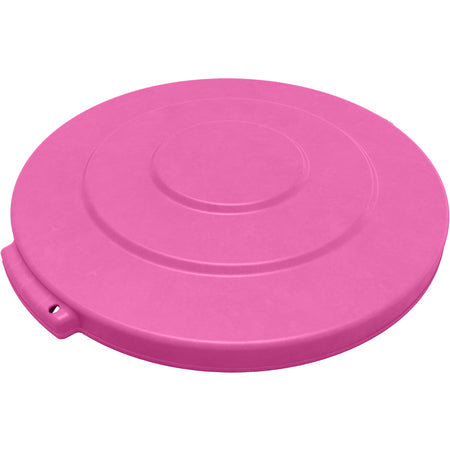 Sparta 84101126 10 Gallon Bright Pink Round Polyethylene Bronco Waste Bin Trash Container Lid