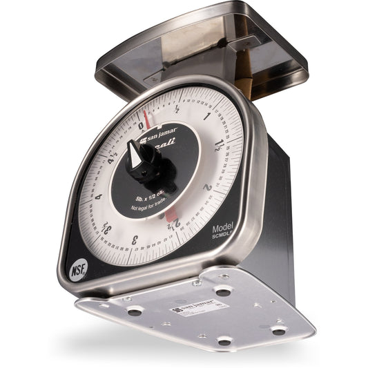 Carlisle SCMDL5 5 lb/80 oz Stainless Steel NSF Lsited MS-Series Dial Scale