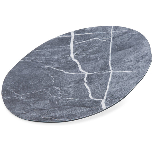 Carlisle 5310472 9" Soapstone Ridge Melamine Rimless Plate