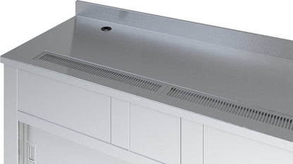 Dinex DXP4CU 63" L x 30" W x 36" H 4-Well Stainless Steel DineXpress Beverage Counter