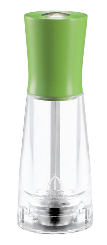 Omcan 43671 15-cm Tosca Series - Pepper Mill Green Beech Wood with Acrylic Resin Base