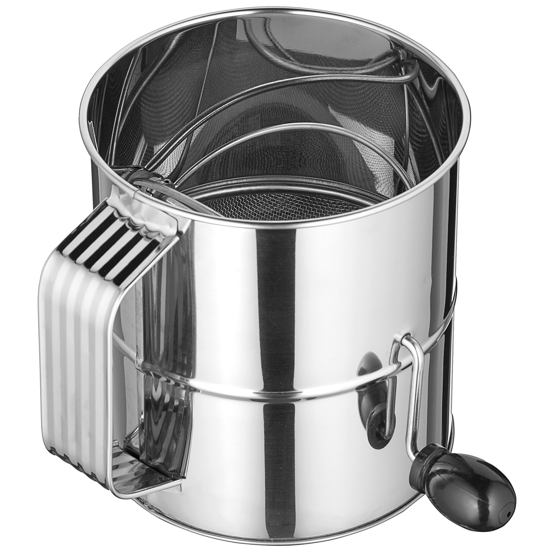 Winco RFS-8 8 Cup Stainless Steel Rotary Sifter