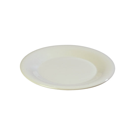 Carlisle 3301042 10.5" Bone Sierrus Melamine Wide Rim Dinner Plate