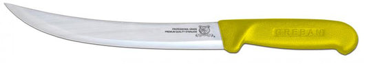 Omcan 12326 8-inch Breaking Knife with Yellow Polypropylene Handle