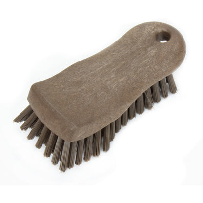 Carlisle 40521EC01 6" Brown Sparta Color Coded Hand Scrub Brush