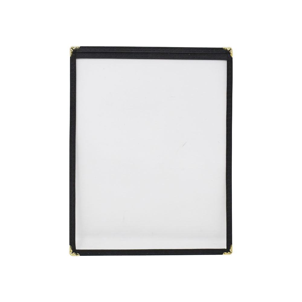 Omcan 39790 9 1/2" x 11 3/4" Black Single Menu Holder