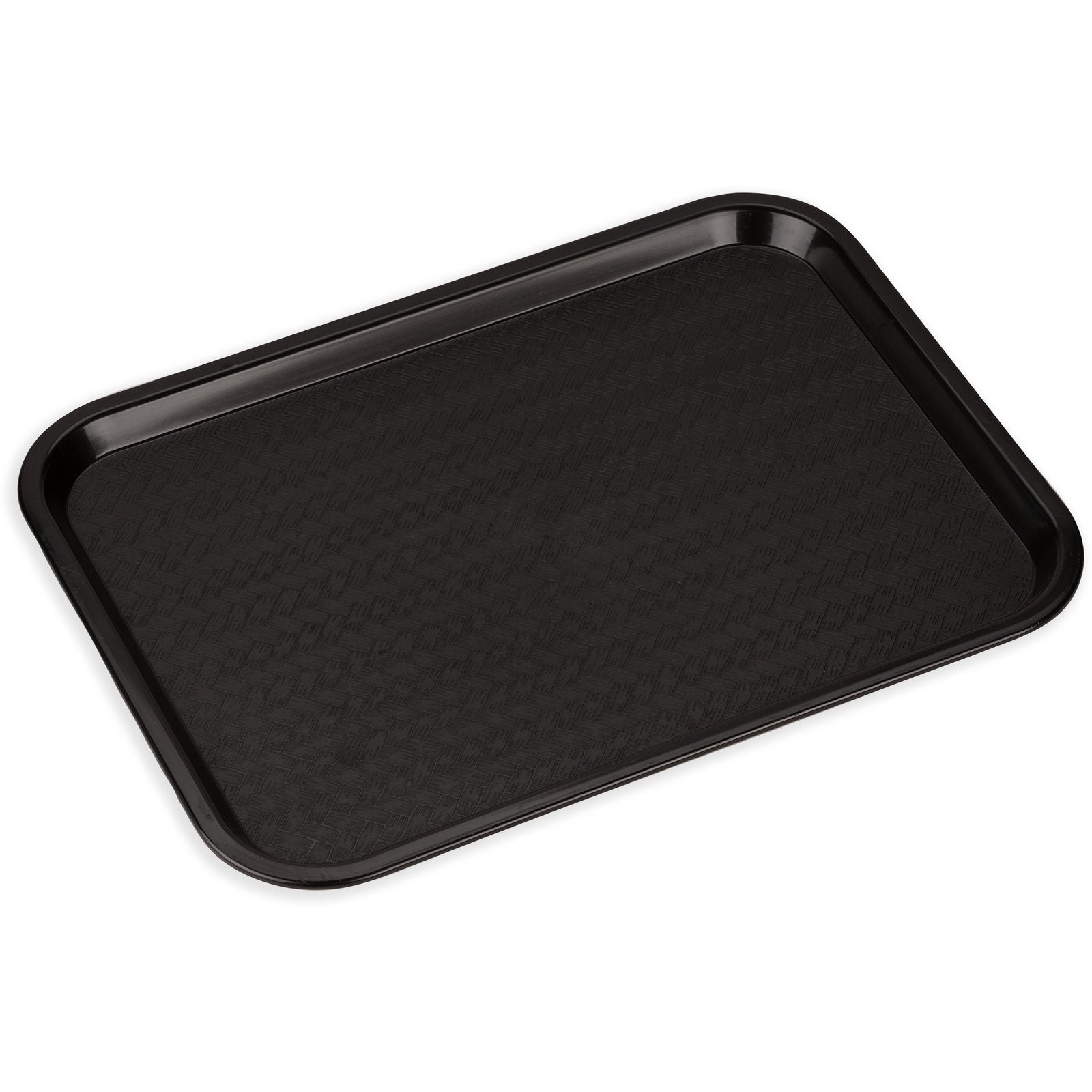 Carlisle CT121603 12" x 16" Black Cafe Fast Food Cafeteria Tray