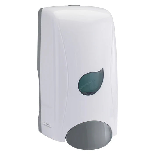 Winco SDML-1W 1000 ml White Pur-Clean Manual Liquid Soap Dispenser