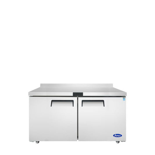Atosa MGF8410GR 60" Worktop Refrigerator with Backsplash